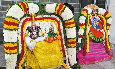 திருவாலங்காடு வடாரண்யேஸ்வரர் கோவிலில் திருக்கல்யாணம்