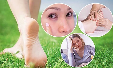 வெறுங்காலுடன் புல்வெளியில் நடந்தால்....