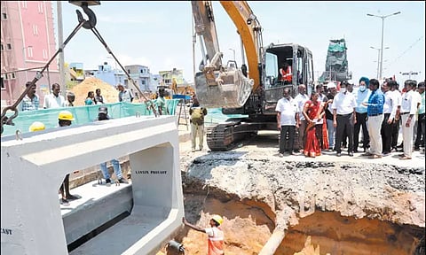 சென்னை மாநகராட்சி பகுதியில் மேம்பாட்டு பணிகளை தலைமைச் செயலாளர் ஆய்வு