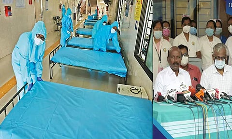 கொரோனா சிகிச்சைக்காக 64 ஆயிரம் படுக்கைகள் தயார்- அமைச்சர் மா.சுப்பிரமணியன் பேட்டி