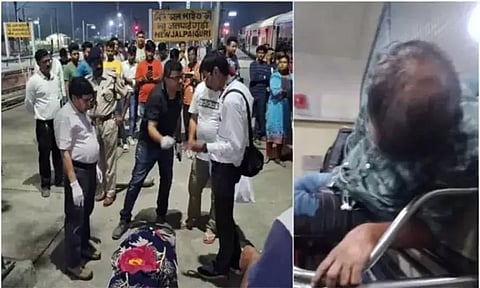 ஒடும் ரெயிலில் தன்னைத்தானே துப்பாக்கியால் சுட்டு தற்கொலை செய்துகொண்ட பயணி - பரபரப்பு சம்பவம்