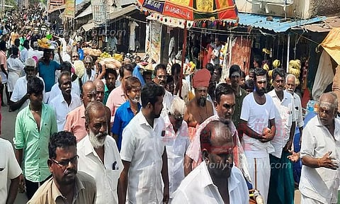 பால்குடம், வெள்ளி தேர் ஊர்வலம்