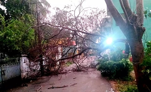 இடி-மின்னலுடன் பலத்த மழை