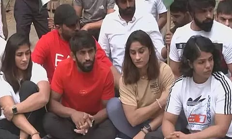 இந்திய மல்யுத்த வீரர், வீராங்கனைகள் டெல்லியில் மீண்டும் போராட்டம்