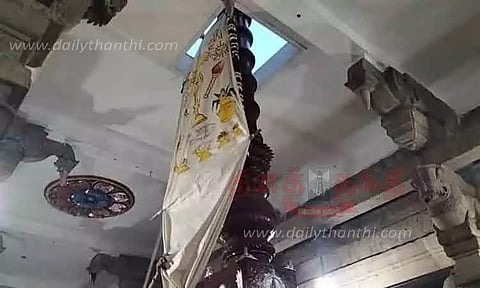 தேவகோட்டை மீனாட்சி, சுந்தரேஸ்வரர் கோவில் சித்திரை திருவிழா கொடியேற்றம்