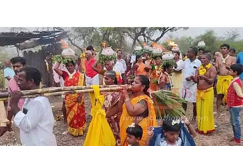 மாரியம்மன் கோவிலில் மாவிளக்கு பூஜை