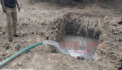 கள்ளிக்குடி பகுதியில் விபத்தில் மான்கள் இறப்பதை தடுக்க 4 இடங்களில் தண்ணீர் நிரப்பும் பணி- வனத்துறையினர் நடவடிக்கை