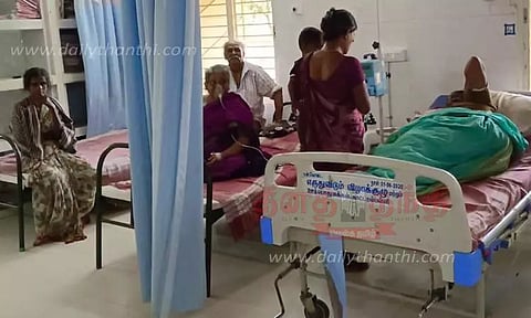 தேனீக்கள் கொட்டி நூறு நாள் வேலை திட்ட தொழிலாளர்கள் 10 பர் காயம்