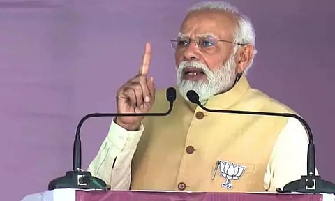 "காங்கிரஸ் என்னை 91 முறை அவமதித்து உள்ளது" - பிரசார கூட்டத்தில் பிரதமர் மோடி