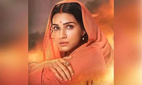 கிரீத்தி சனோன் நடித்த சீதா கதாபாத்திரத்தின் போஸ்டர் - 'ஆதிபுருஷ்' படக்குழு வெளியிட்டது