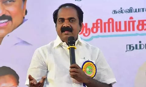மத்திய அரசின் வழிகாட்டுதலின்படி பேனா நினைவுச்சின்னம் அமைக்கப்படும் - அமைச்சர் மெய்யநாதன் பேட்டி