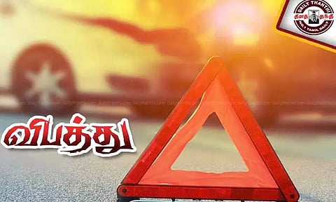 காஞ்சீபுரம் அருகே ஆம்னி பஸ் மோதி லாரி டிரைவர் பலி