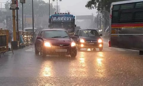 நெல்லையில் இடியுடன் பலத்த மழை