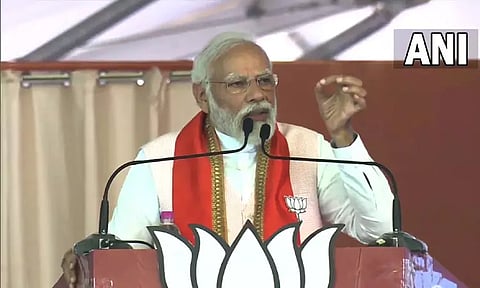 தேச விரோத சக்திகளுடன் காங்கிரஸ் கூட்டணி; பிரசாரத்தில் பிரதமர் மோடி பேச்சு