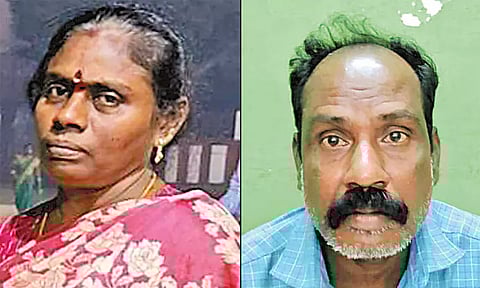 திருவொற்றியூரில் பயங்கரம்: மனைவியை உலக்கையால் அடித்துக் கொன்ற கணவர் - போலீசில் சரணடைந்தார்