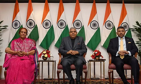 இந்தியா பற்றிய கட்டுக்கதைகளுக்கு இந்திய வம்சாவளியினர் பதிலடி கொடுக்க வேண்டும் - துணை ஜனாதிபதி ஜகதீப் தன்கர்