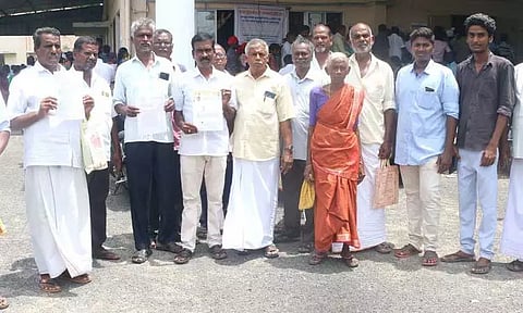 விக்கிரவாண்டி-கும்பகோணம் தேசிய நெடுஞ்சாலைக்காககையகப்படுத்தப்பட்ட நிலத்திற்கு கூடுதல் நிவாரண தொகை வழங்க வேண்டும்கலெக்டரிடம், 7 கிராம விவசாயிகள் மனு