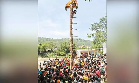 திரவுபதியம்மன் கோவிலில் அர்ஜூனன் தபசு நிகழ்ச்சி