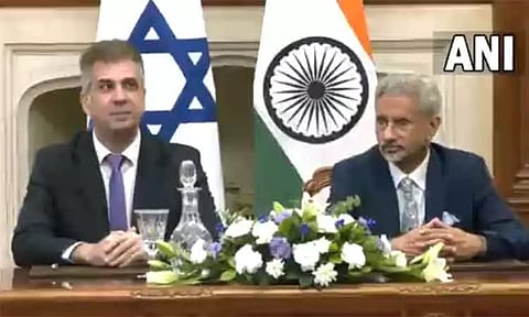 இஸ்ரேல் வெளியுறவு மந்திரியுடன் மத்திய மந்திரி ஜெய்சங்கர் பேச்சுவார்த்தை