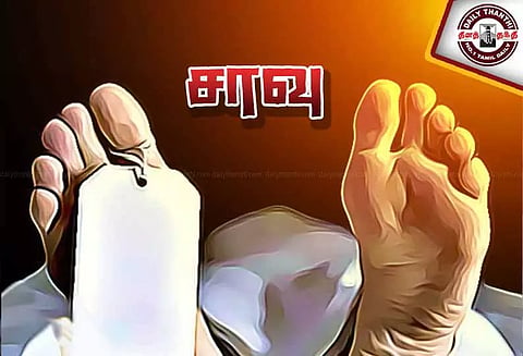 மயங்கி விழுந்து காவலாளி திடீர் சாவு