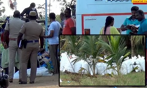 வேனில் பதுக்கி வைக்கப்பட்ட 2,500 கிலோ கஞ்சா பறிமுதல் - சாத்தான்குளத்தில் அதிர்ச்சி