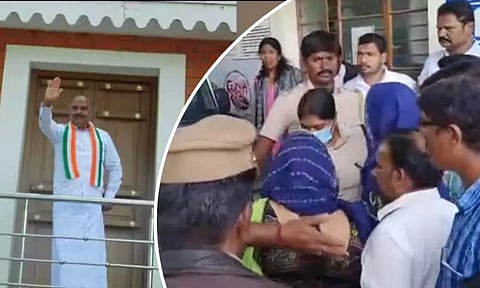 தனியாக இருந்த பெண்ணிடம் ஆடையை விலக்கி பாலியல் சில்மிஷம் காங்கிரஸ் பிரமுகர் கைது...!