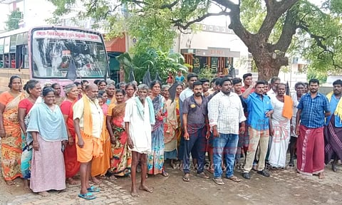 உசிலம்பட்டி அருகே கிராம மக்கள் மறியல்