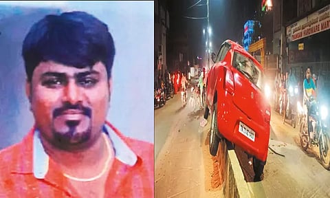 ஆவடி அருகே தடுப்பு சுவரில் கார் மோதி என்ஜினீயர் பலி