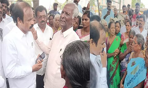 குன்றத்தூர் கரைமா நகரில் அகற்றப்பட்ட குடியிருப்புகளுக்கு மாற்று இடம் தரவில்லை என்றால் போராட்டம் - எம்.எல்.ஏ. ஜெகன்மூர்த்தி