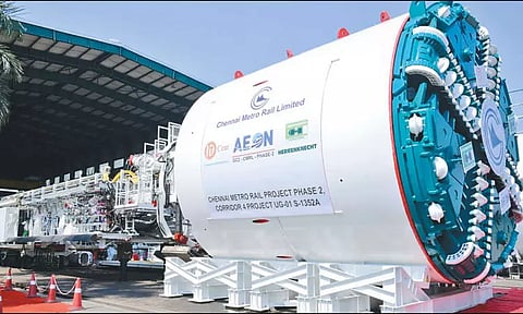 மெரினா கடற்கரையில் சுரங்கம் தோண்டும் எந்திரத்திற்கான சோதனை நிறைவு