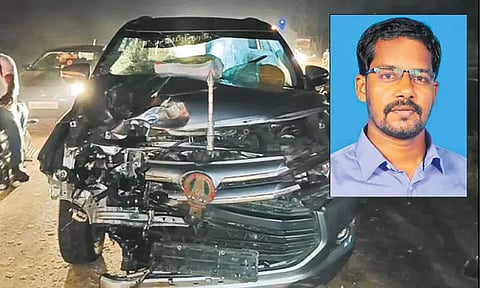 மாமல்லபுரம் அருகே அமைச்சரின் டிரைவர் ஓட்டி சென்ற கார் மோதி புதுமாப்பிள்ளை பலி