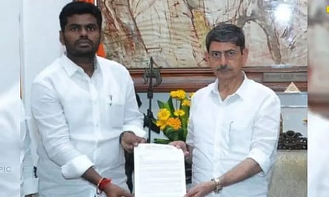 கவர்னர் ஆர்.என்.ரவி உடன் பாஜக தலைவர் அண்ணாமலை சந்திப்பு..!