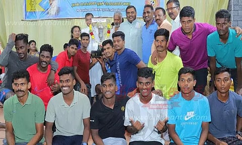 மாநில கால்பந்து போட்டி; தமிழ்நாடு போலீஸ் அணி முதலிடம்