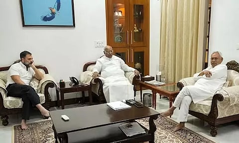 மல்லிகார்ஜூன கார்கே, ராகுலுடன் மீண்டும் நிதிஷ்குமார் சந்திப்பு: எதிர்க்கட்சிகளின் கூட்டம் நடத்த முடிவு