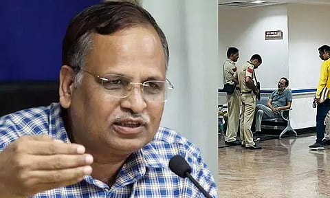 திகார் சிறை குளியலறையில் மயக்கம் போட்டு விழுந்த டெல்லி முன்னாள் மந்திரி சத்யேந்தர் ஜெயின்