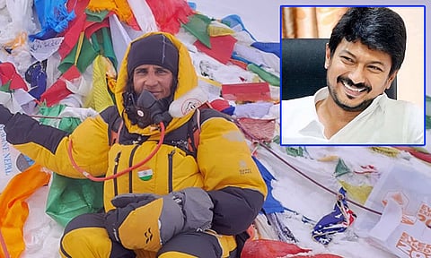 எவரெஸ்ட் சிகரத்தின் உச்சியை அடைந்த விருதுநகர் பெண் முத்தமிழ்ச்செல்விக்கு அமைச்சர் உதயநிதி ஸ்டாலின் வாழ்த்து