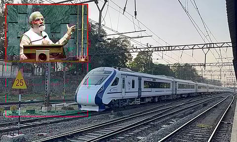 அசாமின் முதல் வந்தே பாரத் எக்ஸ்பிரஸ் ரெயில்; பிரதமர் மோடி நாளை கொடியசைத்து தொடங்கி வைக்கிறார்