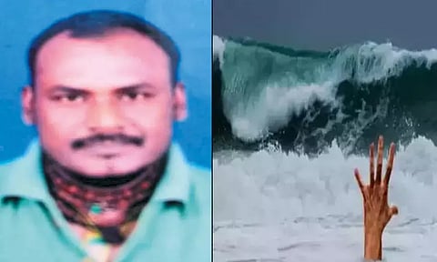 காசிமேட்டில் ராட்சத அலையில் சிக்கி தொழிலாளி பலி