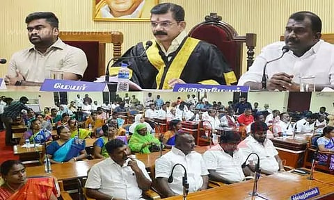 தாமிரபரணி ஆற்றில் கழிவுநீர் கலப்பதை தடுக்க வேண்டும்; மாநகராட்சி கூட்டத்தில் கவுன்சிலர்கள் வலியுறுத்தல்