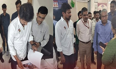 ஒடிசா- புவனேஸ்வரில் உள்ள சிறப்பு கட்டுப்பாட்டு அறையில் அமைச்சர் உதயநிதி ஸ்டாலின் ஆய்வு