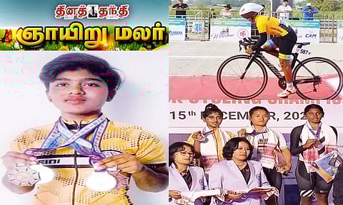 சைக்கிளிங்கில் பதக்கங்களை குவிக்கும் `பறக்கும் பாவை'..!