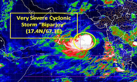 பிபோர்ஜாய் புயல் மிக தீவிர புயலாக வரும் 15-ந்தேதி கரையை கடக்கும்: இந்திய வானிலை மையம்