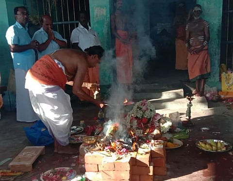 அத்தனூர் அம்மன் கோவிலில் பாலாலயம்