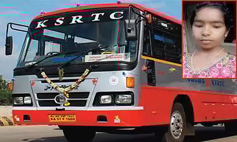 அரசு பஸ்சில் இருந்து தவறி விழுந்து பள்ளி மாணவி சாவு