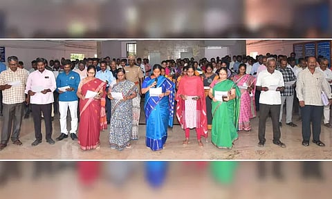 உலக குழந்தை தொழிலாளர் முறை எதிர்ப்பு தின உறுதிமொழி ஏற்பு