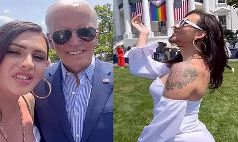 அமெரிக்க ஜனாதிபதி முன்பு மேலாடையின்றி தோன்றிய திருநங்கைக்கு தடை