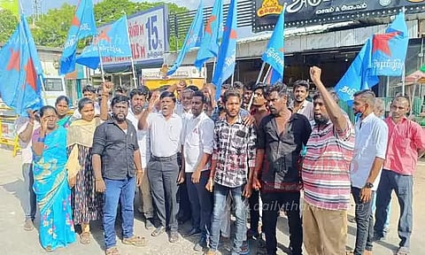 சோலார் அருகே பா.ஜ.க. அலுவலகத்தை தமிழ் புலிகள் கட்சியினர் முற்றுகையிட முயற்சி