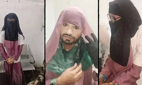 இந்திரா காந்தி அரசு ஆஸ்பத்திரியில் பர்தா அணிந்து பெண் டாக்டர் போல சுற்றித்திரிந்தவர் கைது