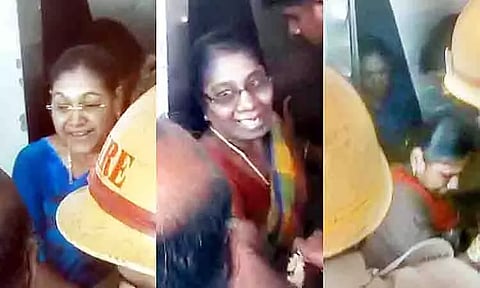 கர்ப்பிணி உள்பட 6 பேர் லிப்டில் சிக்கி தவிப்பு