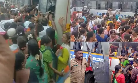 இலவச பஸ் பயணம் கர்நாடகாவில் ஒரே வாரத்தில் 3.12 கோடி பெண்கள் பயணம்